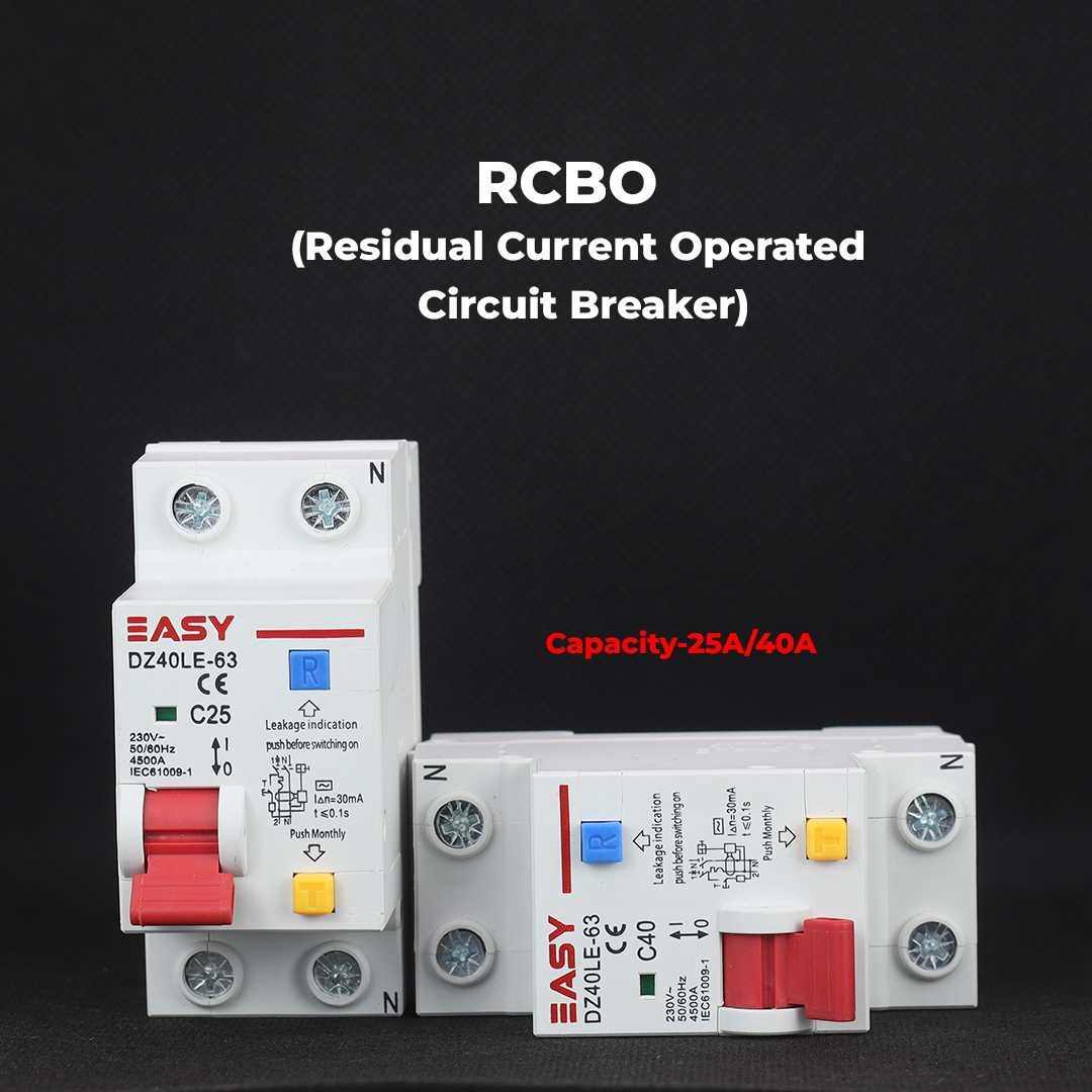 RCBO (Residual Current Operated Circuit Breaker) 40A