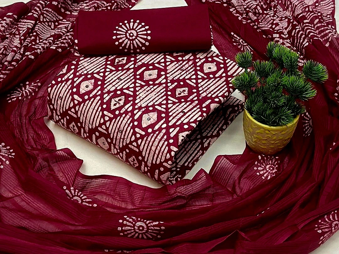 New Unstitched Mom Batik Three Piece Collection For Women