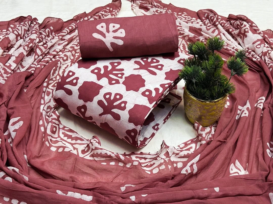 New Unstitched Mom Batik Three Piece Collection For Women