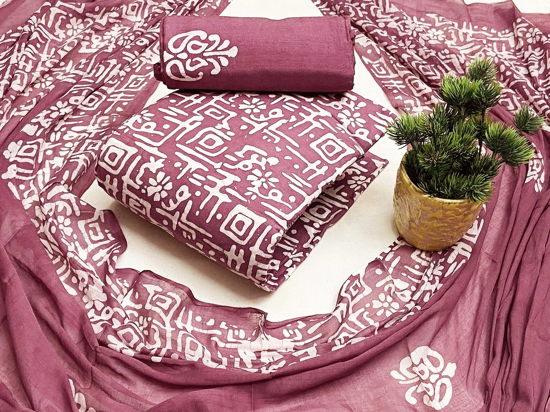 New Unstitched Mom Batik Three Piece Collection For Women