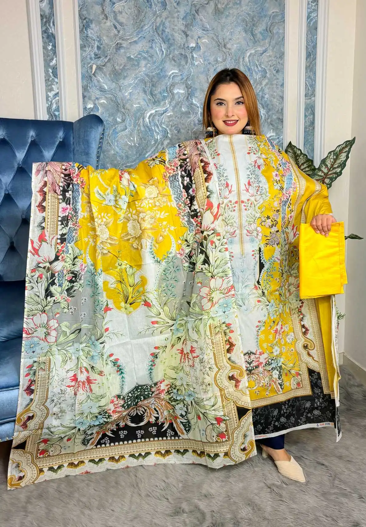 PAKISTANI INSPIRED MALHAR LAWN CODE (Z-2)