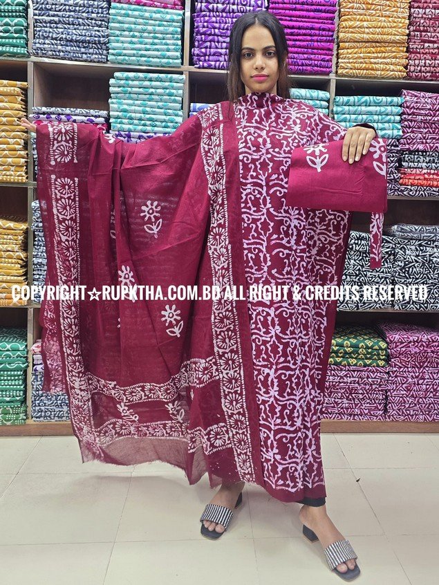 New Unstitched Batik Three Piece Collection For Women