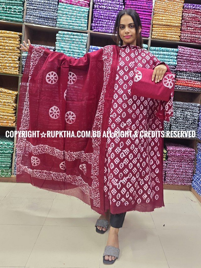 New Unstitched Batik Three Piece Collection For Women